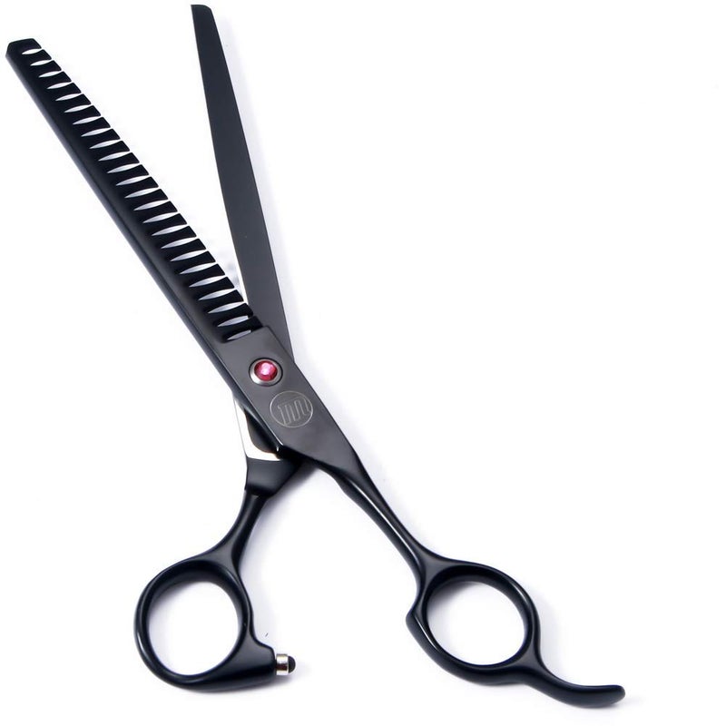 Moontay Professional Dog Grooming Scissors Set, 7 Inch/8 Inch Pet Grooming Scissors Chunkers Shears for Dog, Curved Dog Grooming Scissors, Thinning Shears for Dog with Grooming Comb - Image 4